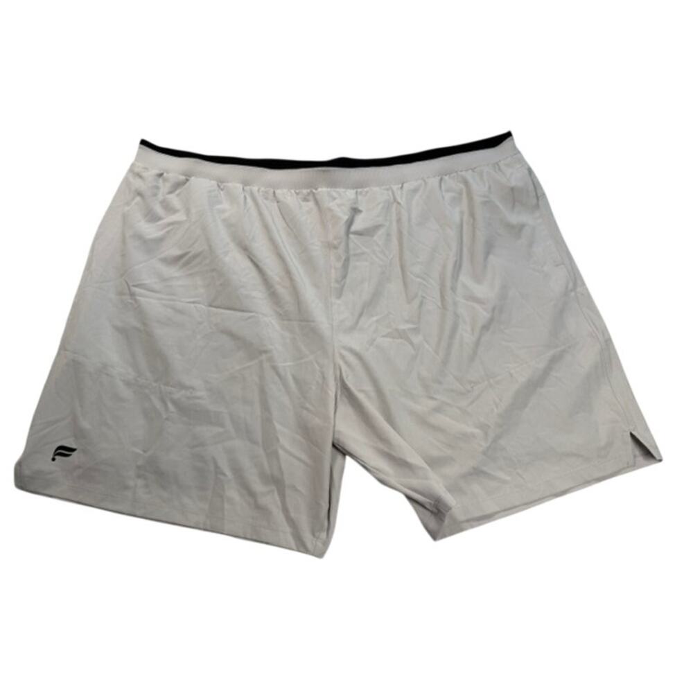 Fabletics The Fundamental Short II Mens Size 3X Light Gray 7" Inseam NEW Lined